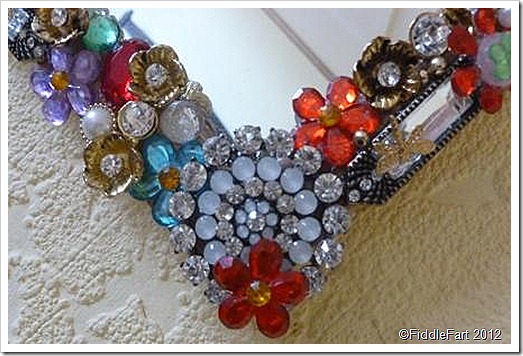 Jewelled decorated mirror Jewelled decorated mirror
