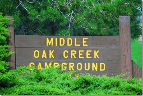 Middle Oak Creek Sign