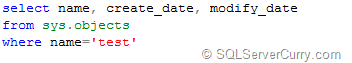 SQL Server Modified date