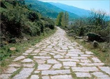 c0 A Roman road still in use today in Great Britain