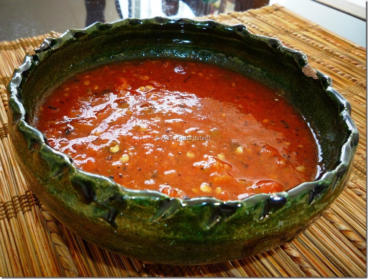 Salsa de tomate con chile japonés, chiltepín amashito etc. SALSA ASADA CON CHILE DE ARBOL