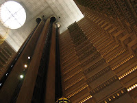 A view up of our hotel
