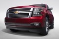 2015 Chevrolet Tahoe in Crystal Claret grill view from New York Reveal 2015 Chevrolet Tahoe in Crystal Claret grill view from New York Reveal