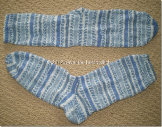 2012 soft blue socks