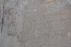 Coptic Christian murals were painted over the hieroglyphs at Luxor