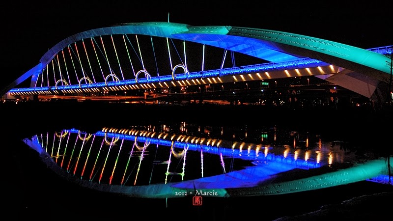 新北市 陽光橋 夜景