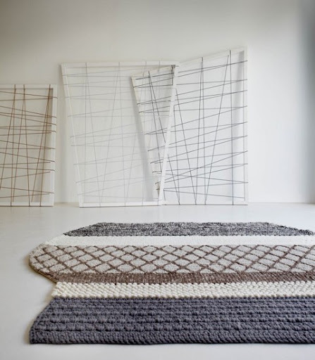Keep coziness underfoot with these gorgeous knit rugs. [via thelateststory]