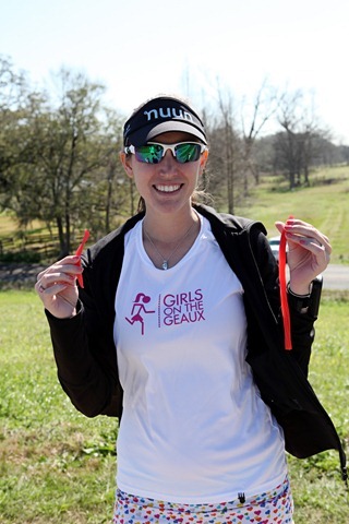 Photos of the Girls on the Geaux running the Mississippi River levee during the Rouge-Orleans ultramarathon relay on Feb. 11-12, 2012.