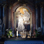 The churches in Poland usually have special alcoves like this - I suppose for praying.