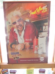 11.2011 Maine diner Guy Fieri sign 11.2011 Maine diner Guy Fieri sign