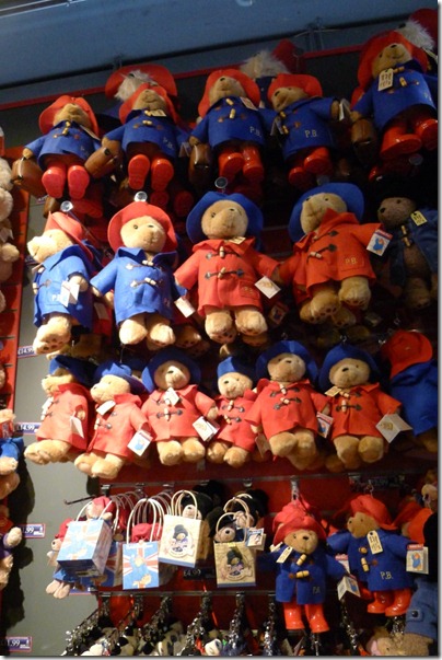 assorted Paddington Bear in souvenir store