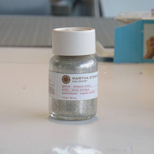 This gorgeous Antique Silver glitter was a contestant for my skull and bones project.