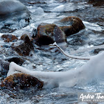 a frozen stream