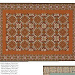 Gobelin w tradycyjnym stylu, na wzór klasycznych dywanów. Może służyć jako dywanik, pled, obrus.