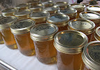 And just look at all the beautiful and delicious honey we bottled for you!  Thank you, honeybees!