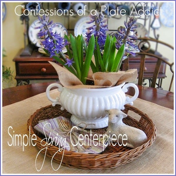 CONFESSIONS OF A PLATE ADDICT Simple Spring Centerpiece CONFESSIONS OF A PLATE ADDICT Simple Spring Centerpiece