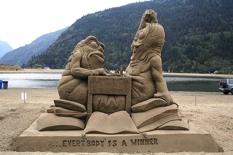 SAND CASTLES competition in Oregon