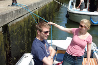 Holding the boat in place