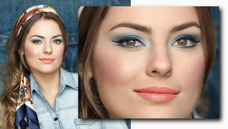 Maquiagem em Azul do Boticário Intense Jeans – Aprenda o Passo a Passo. maquiagem-azul-boticario-jeans