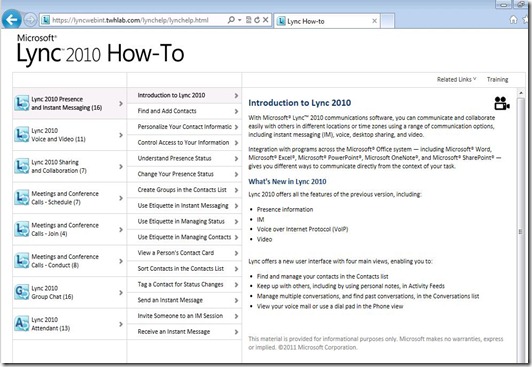 Lync How To - default website Lync How To - default website