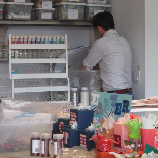 My office is right next to the Craft Department, so I was thrilled for an opportunity to rummage through their supplies!