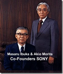Masaru Ibuka and Akio Morita