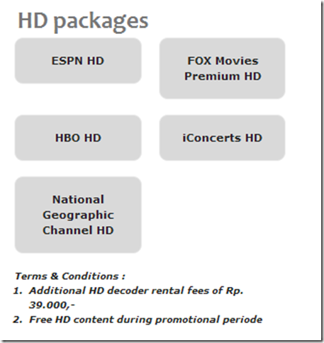 Paket HD INdovision