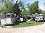 Sites A21 & A22. A22 is a pull-through site. These sites share a 6-stall barn with site A24.