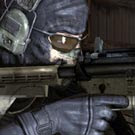 Soldado usando o teamspeak 3.
