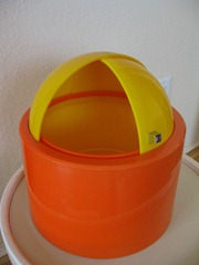 Nicholas Angelakos ice bucket, orange and yellow