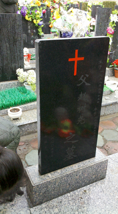 c0 This is the grave of my father-in-law, Shuyao Zhao