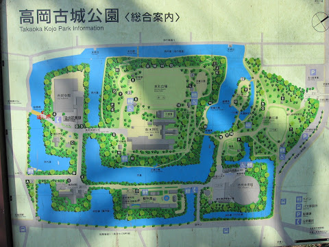 高岡古城公園案内図