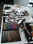 Sadah's impressive makeup spread.