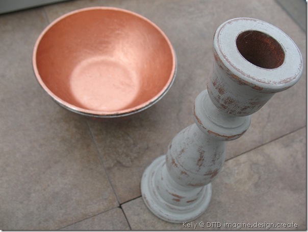 copper bowl candlestick