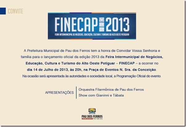 Convite - FINECAP