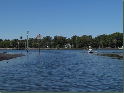 canal from our rv park, gulf to the left