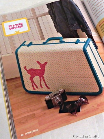 mod podge rocks book be a deer suitcase