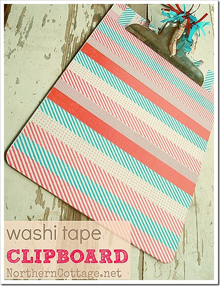 northern cottage washi tape clipboard