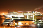 MSC Orchestra at Port Everglades at night