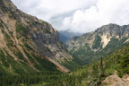 Crypt Lake trail valley