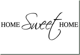 HOME SWEET HOME...WALL STICKER ART DECALS QUOTE