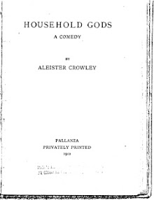 Cover of Aleister Crowley's Book Household Gods Comedy