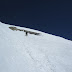 a few people switched over to boot packing. (we stayed on skis)