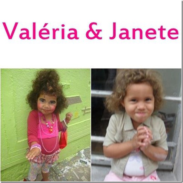 Valéria e Janete na infãncia