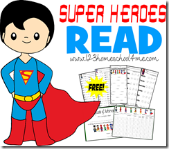 Super Heroes Read - reading logs, charts, and more Super Heroes Read - reading logs, charts, and more