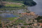 Critics of the project argue that neighbourhoods such as Invasão dos Padres, in the Brazilian city of Altamira near the dam site, would suffer greatly from its construction.
Photograph: Marizilda Cruppe/Greenpeace