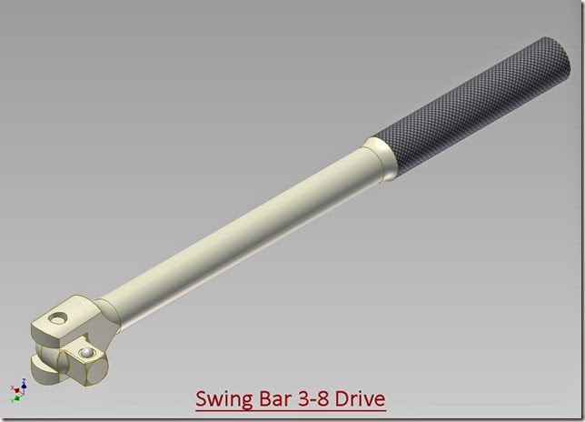 Swing Bar 3-8 Drive (Autodesk Inventor 2012)