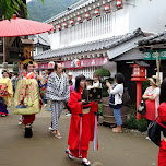traditional Geisha parade at Edo Wonderland in Nikko, Japan 
