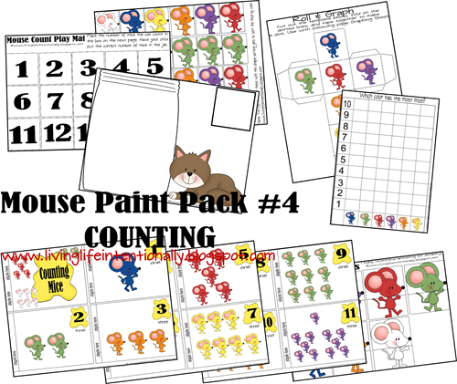 Mouse Paint Counting for Toddlers and Preschoolers Mouse Paint Counting for Toddlers and Preschoolers