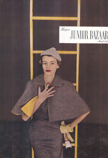 We got fantastic inspiration from a 50's issue of Junior Bazaar that made us think about lapels and 3D elements, which translated into Cheree Berry's tuxedo-inspired suite.